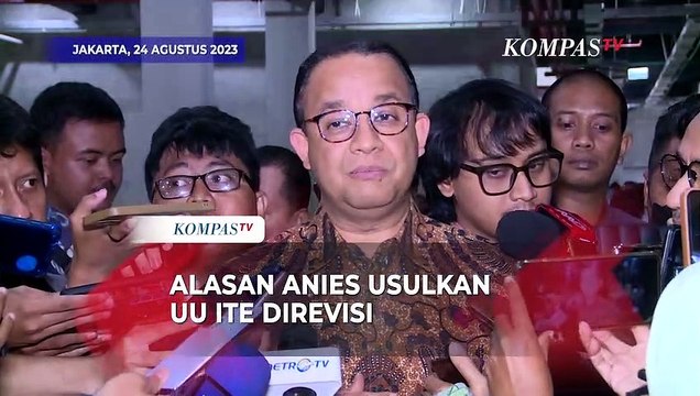 Alasan Anies Baswedan Usulkan UU ITE Direvisi, Singgung Kritikan Berujung Kriminalisasi