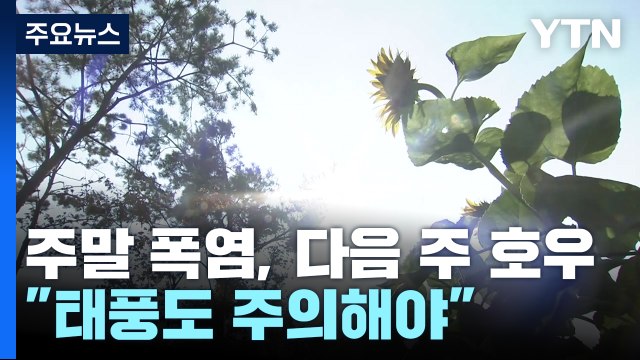 [날씨] 주말 폭염 뒤 다음 주 호우... 태풍도 주의해야 / YTN