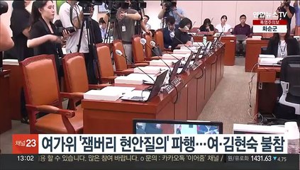 여가위 '잼버리 현안질의' 파행…여·김현숙 불참