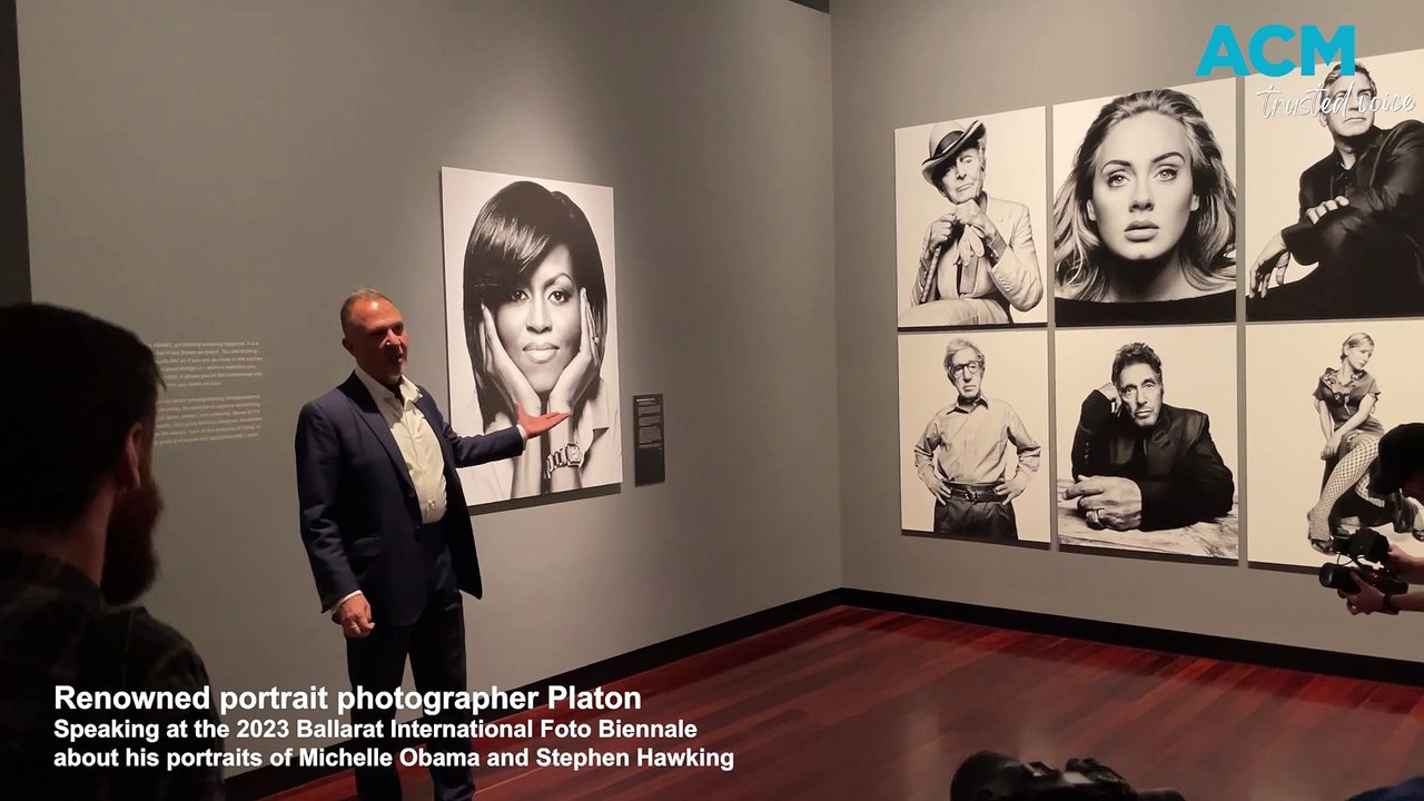 Renowned portrait photographer Platon at the 2023 Ballarat International Foto Biennale - The Courier - August 25, 2023