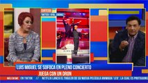 Luis Miguel se sofoca en pleno concierto
