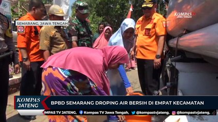 BPBD Kota Semarang Droping Air Bersih di Empat Kecamatan