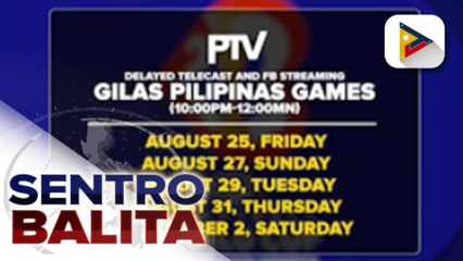 Delayed telecast ng mga laban ng Gilas Pilipinas sa 2023 FIBA World Cup, mapapanood na sa PTV