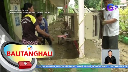 Paglilinis sa iniwang putik ng Bagyong Egay sa Pantay Tamurong Elem. School, pahirapan | BT