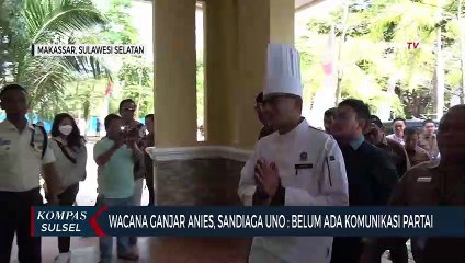 Wacana Ganjar Anies, Sandiaga Uno Belum Ada Komunikasi Partai