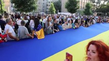 Krakowski marsz święta niepodległości Ukrainy