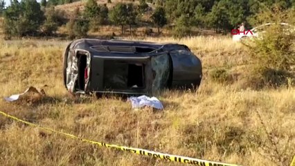 Voiture renversée dans une palissade à Konya, le conducteur a perdu la vie