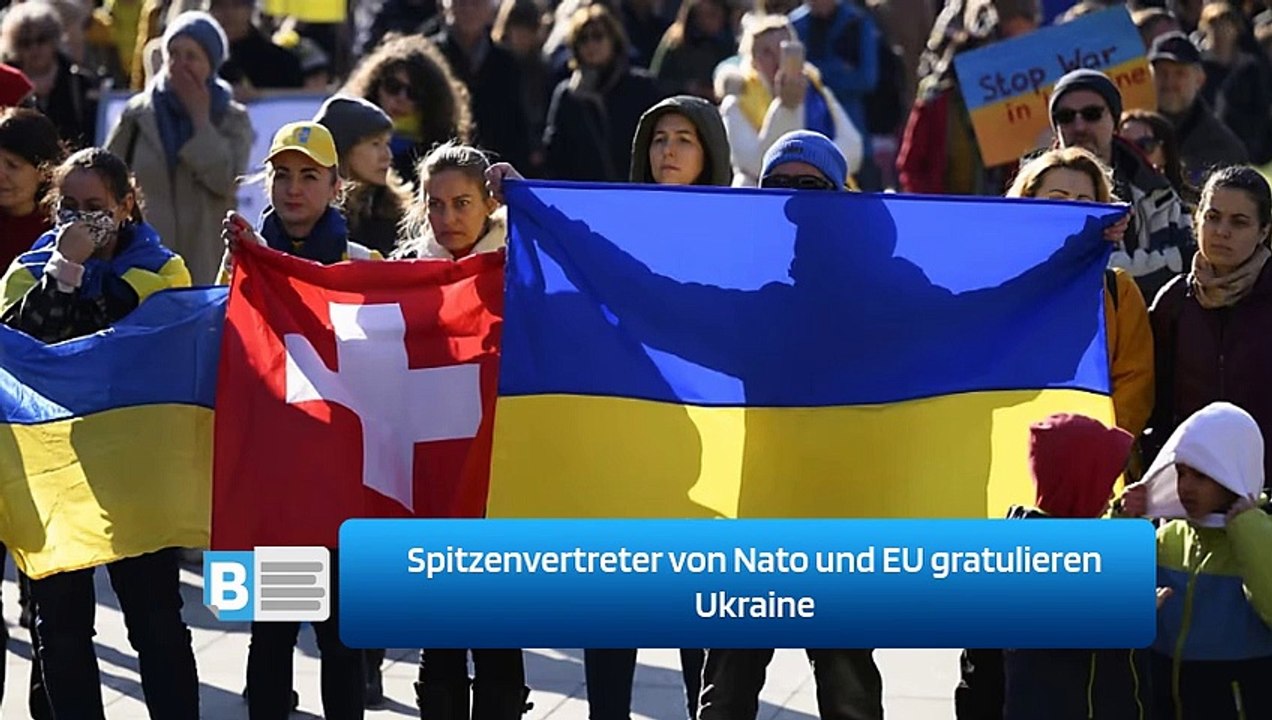 Spitzenvertreter von Nato und EU gratulieren Ukraine