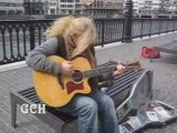 SINGING IN THE STREET OF ZURICH BY GIORGIO
