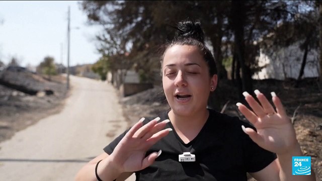 Firefighters in Greece struggle to control wildfires, including the EU's largest blaze