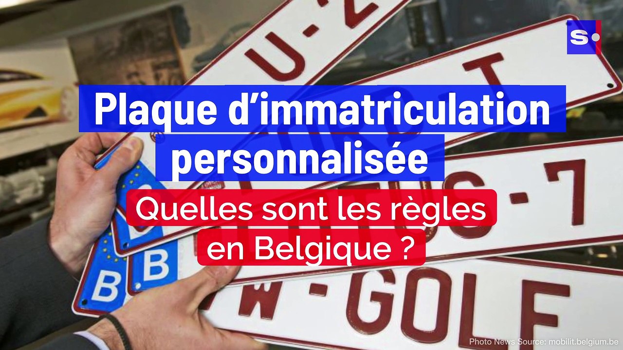 Plaque d’immatriculation personnalisée quelles sont les règles en