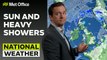 Met Office Afternoon Weather Forecast 25/08/23 - A showery theme