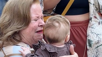 Grandma Cries Tears Of Joy When Baby Finally Receives Passport And Is Able To Meet Her For The First Time | Happily TV