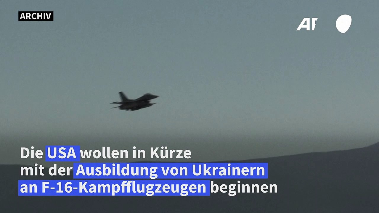 USA beginnen bald mit F-16-Ausbildung ukrainischer Piloten