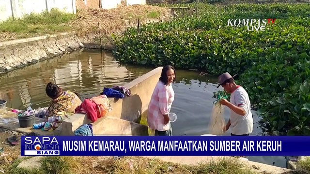 Krisis Air Bersih, Warga Indramayu Terpaksa Manfaatkan Sumber Air yang Keruh dan Berwarna