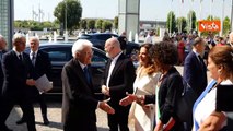 L'ovazione per l'arrivo di Mattarella al Meeting di Rimini: 