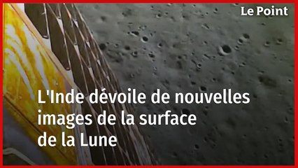 L'Inde dévoile de nouvelles images de la surface de la Lune