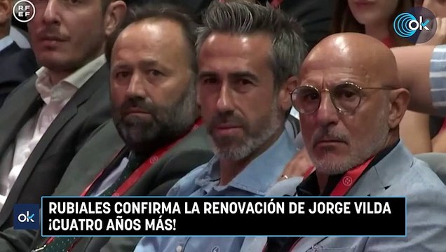 Rubiales confirma la renovación de Jorge Vilda ¡cuatro años más!