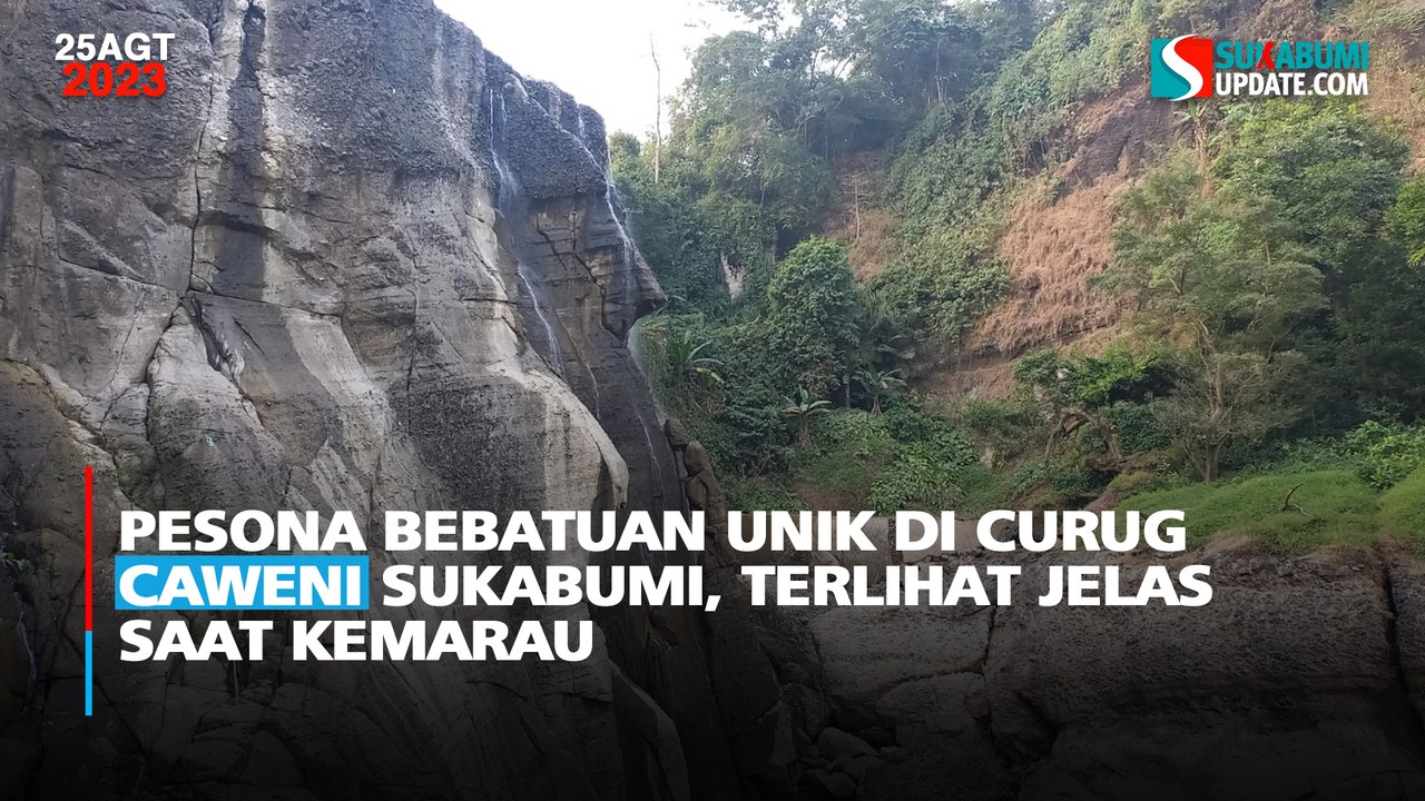 Pesona Bebatuan Unik di Curug Caweni Sukabumi, Terlihat Jelas saat Kemarau