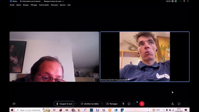 Cyclisme/Vuelta 2023:Interviews,en visio,de Romain BARDET & Romain COMBAUD (dsm firmenich), 25/08/23