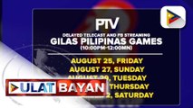 Delayed telecast ng mga laban ng Gilas Pilipinas sa FIBA World Cup 2023, mapapanood sa PTV