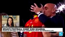 Spain's football chief Rubiales refuses to resign over kiss scandal