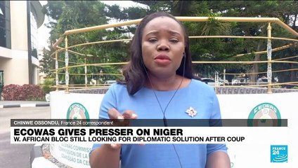 Ecowas says committed to diplomatic solution to Niger coup crisis