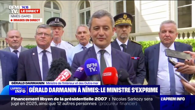 Gérald Darmanin: J'ai mis des moyens extrêmement conséquents pour soutenir les policiers de Nîmes