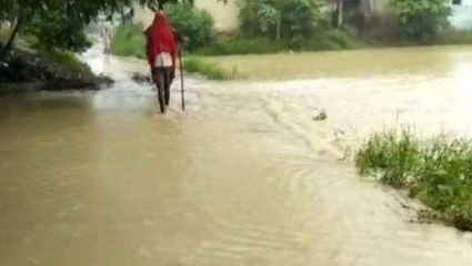 सीतामढ़ी: बसबिट्टा पंचायत के कई गांव में घुसा बाढ़ का पानी, ग्रामीण भयभीत