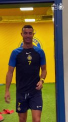 رونالدو يتحدث بالعربية لجماهير النصر