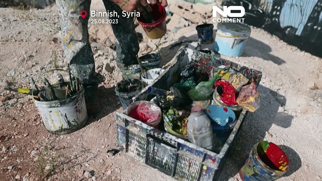 WATCH: Syrian graffiti artists paint mural of Wagner leader, Prigozhin