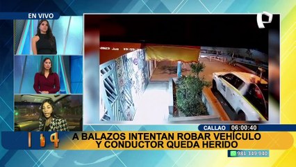 Callao: delincuente dispara contra chofer que se resistió al robo de su vehículo