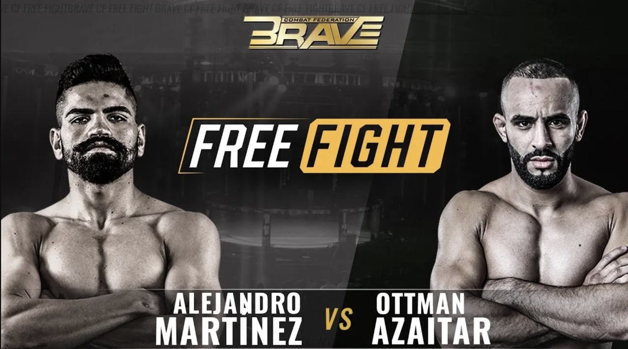 Alejandro Martinez vs Ottman Azaitar | FREE MMA Fight from BRAVE CF 9