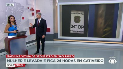 Mulher é sequestrada e fica 24 horas em cativeiro