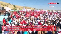Cumhurbaşkanı Erdoğan Ahlat'ta! 'Bizi tanımak isteyenler buraya gelsin'