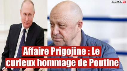 Mort d' Evgueni Prigojine : Le curieux hommage de Poutine