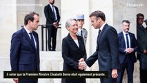 Brigitte Macron digne et d'une grande élégance au côté d'Emmanuel Macron pour rendre un bel hommage