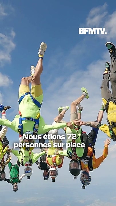 Un record de France de saut en parachute battu près de Nancy