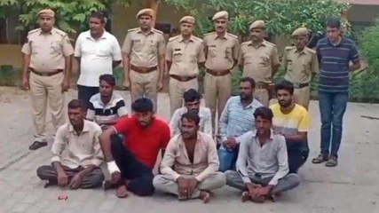 नागौर: राजूराम हत्याकांड का पुलिस ने किया खुलासा, 8 आरोपियों को दिखाई हवालात