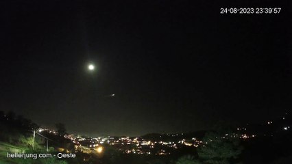 Observatório registra reentrada de Foguete na Atmosfera