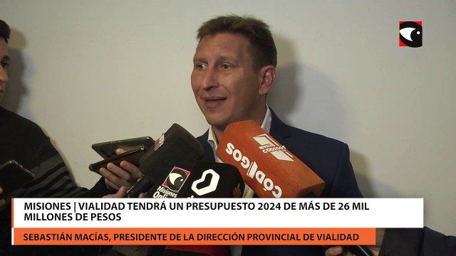 Misiones Vialidad tendrá un presupuesto 2024 de más de 26 mil millones de pesos