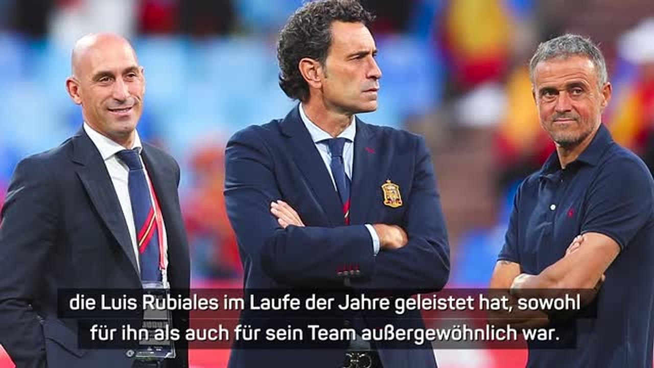 Nach WM-Skandal: Enrique verteidigt Rubiales
