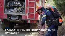 Ελλάδα: Σε γενική επιφυλακή για τις πυρκαγιές- Στην Πάρνηθα ο πρωθυπουργός