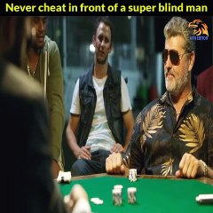 Collaborating to bully the blind man, but he has super hearing