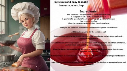 Delicious and easy to make homemade ketchup-How to make ketchupketchupAt homeSimple