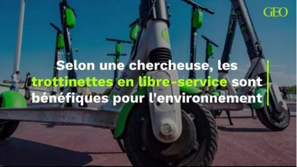 Selon une chercheuse, les trottinettes en libre-service sont bénéfiques pour l'environnement