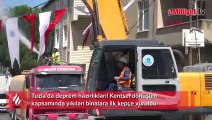 Tuzla'da deprem hazırlıkları! Kentsel dönüşüm kapsamında yıkılan binalara ilk kepçe vuruldu