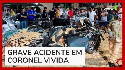 Caminhão desgovernado tomba e atinge mais de 20 veículos no Paraná
