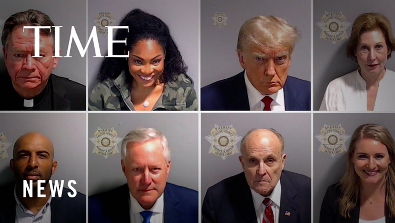 Watch: Trump and 18 Co-Defendants Mug Shots In Georgia 2020 Election Case