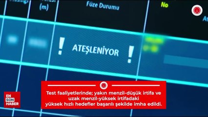 HİSAR O+ yeni RF Arayıcı Başlıklı Füzesi ile hedefleri başarıyla imha etti
